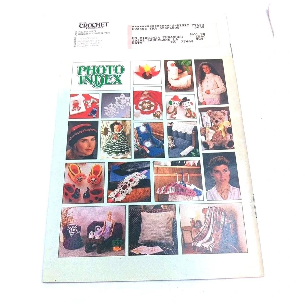 Lot of 6 Annies Crochet Newsletter Mags 1988.89, 90.Knit Crochet/Sewing/Patterns